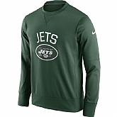 Men's New York Jets Nike Green Sideline Circuit Performance Sweatshirt,baseball caps,new era cap wholesale,wholesale hats
